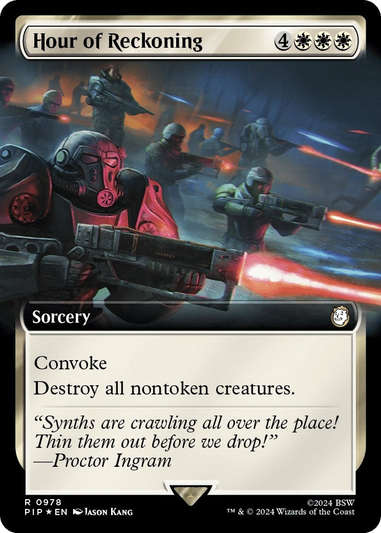 Image for Hour of Reckoning (Extended Art) (Surge Foil) (978) (PIP) - Magic: The Gathering