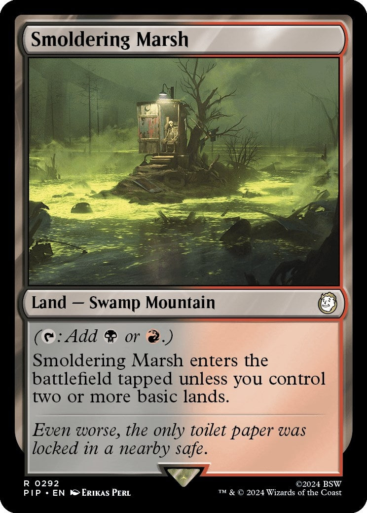 Image for Smoldering Marsh (292) (PIP) - Magic: The Gathering