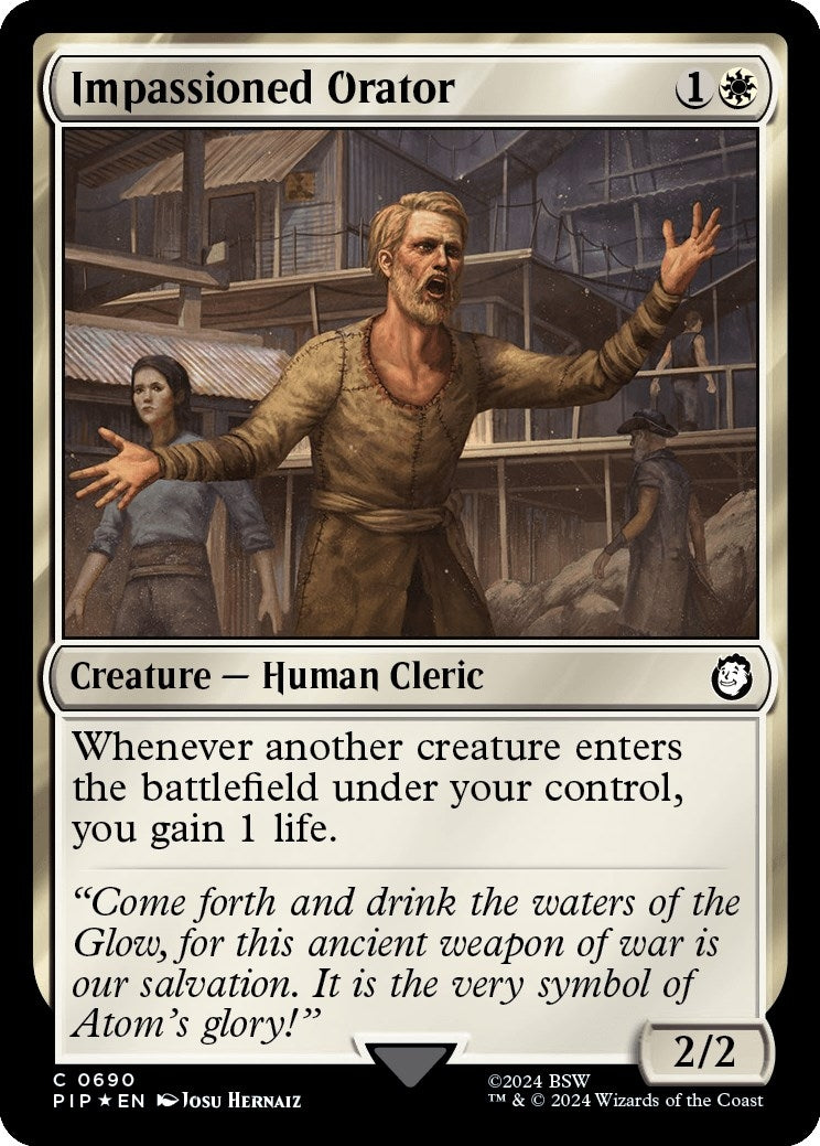 Image for Impassioned Orator (Surge Foil) (690) (PIP) - Magic: The Gathering