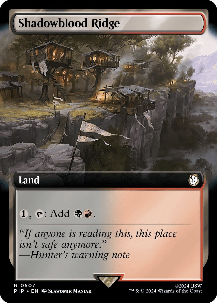 Image for Shadowblood Ridge (Extended Art) (507) (PIP) - Magic: The Gathering