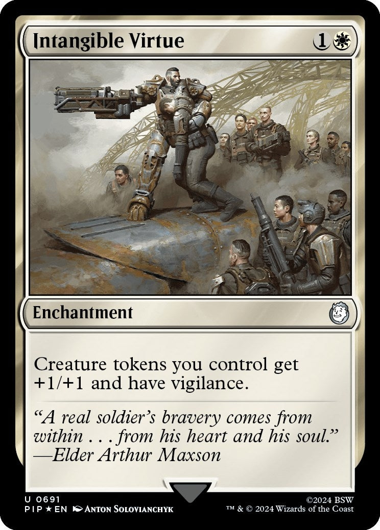 Image for Intangible Virtue (Surge Foil) (691) (PIP) - Magic: The Gathering