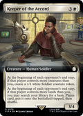Image for Keeper of the Accord (Extended Art) (Surge Foil) (979) (PIP) - Magic: The Gathering