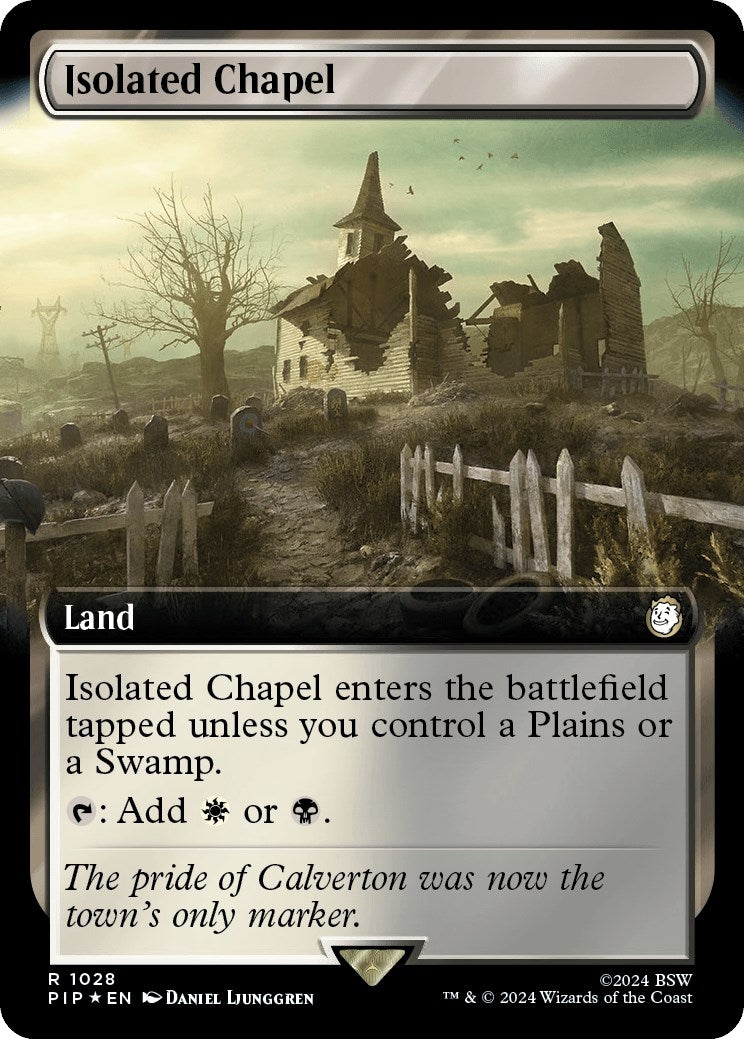 Image for Isolated Chapel (Extended Art) (Surge Foil) (1028) (PIP) - Magic: The Gathering