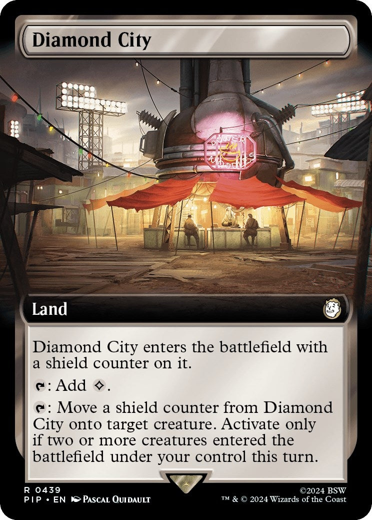 Image for Diamond City (Extended Art) (439) (PIP) - Magic: The Gathering