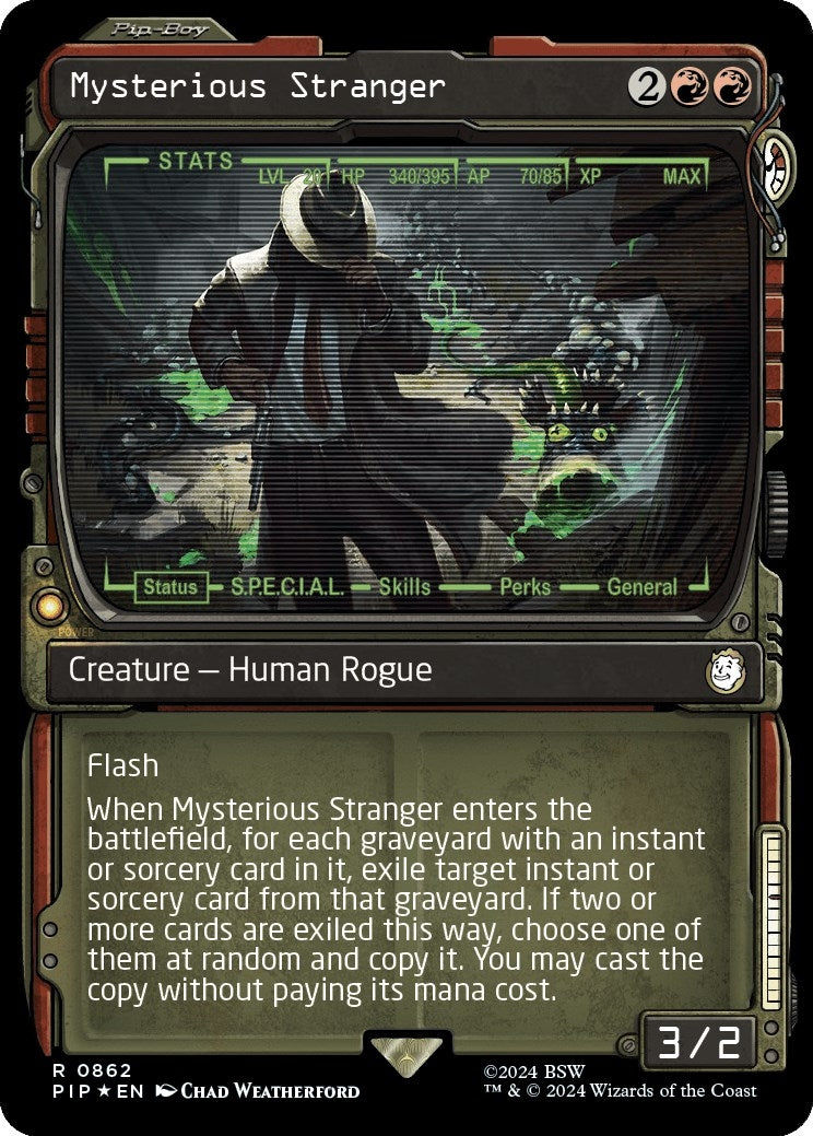Image for Mysterious Stranger (Showcase) (Surge Foil) (862) (PIP) - Magic: The Gathering