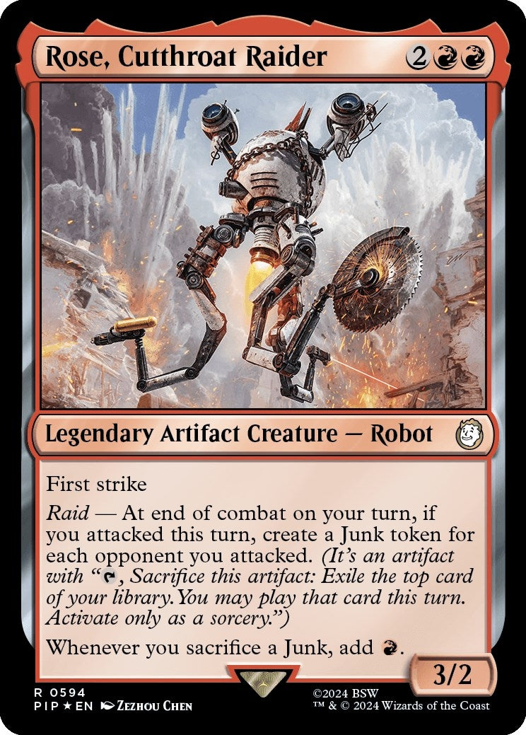 Image for Rose, Cutthroat Raider (Surge Foil) (594) (PIP) - Magic: The Gathering