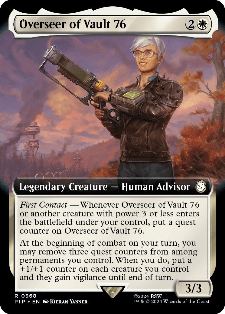 Image for Overseer of Vault 76 (Extended Art) (368) (PIP) - Magic: The Gathering