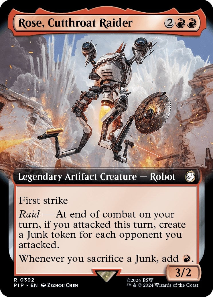 Image for Rose, Cutthroat Raider (Extended Art) (392) (PIP) - Magic: The Gathering