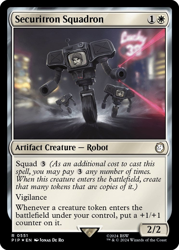 Image for Securitron Squadron (Surge Foil) (551) (PIP) - Magic: The Gathering