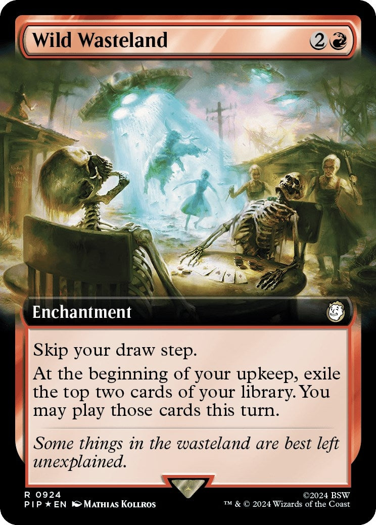 Image for Wild Wasteland (Extended Art) (Surge Foil) (924) (PIP) - Magic: The Gathering