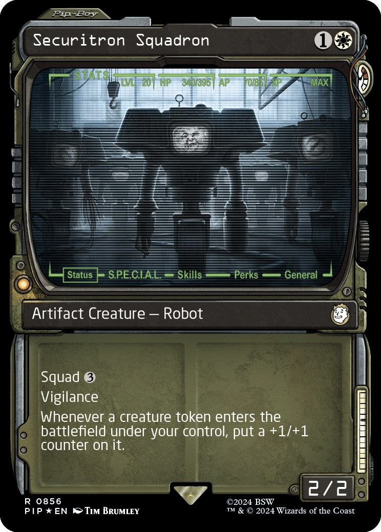 Image for Securitron Squadron (Showcase) (Surge Foil) (856) (PIP) - Magic: The Gathering