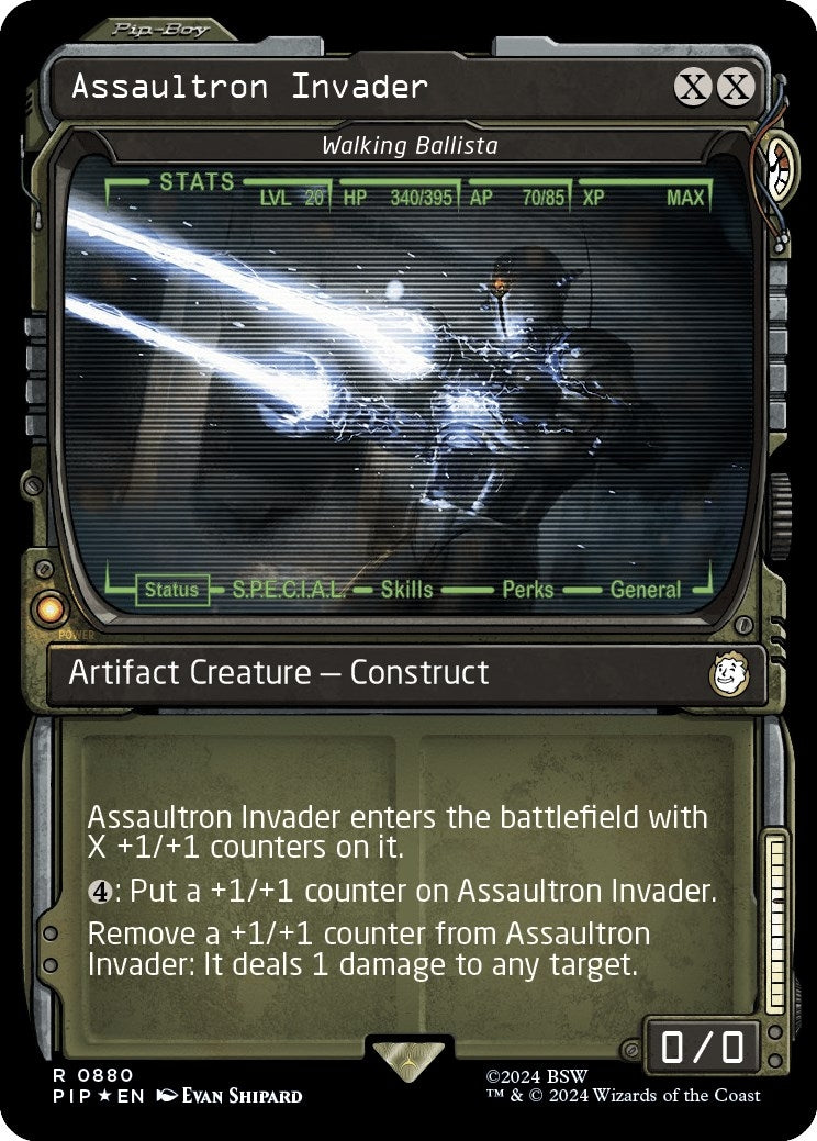 Image for Assaultron Invader - Walking Ballista (Showcase) (Surge Foil) (880) (PIP) - Magic: The Gathering