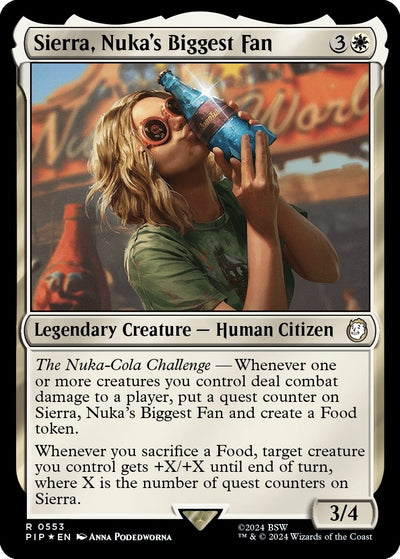 Sierra, Nuka's Biggest Fan (Surge Foil) (553) (PIP)