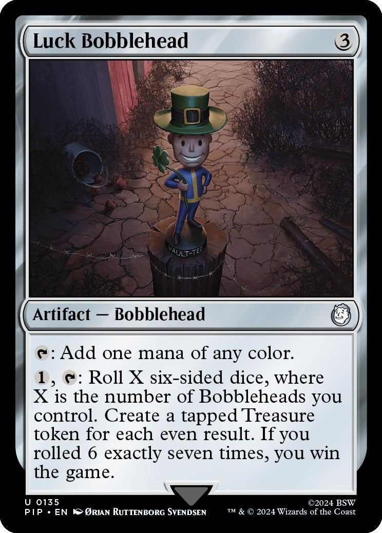 Image for Luck Bobblehead (135) (PIP) - Magic: The Gathering