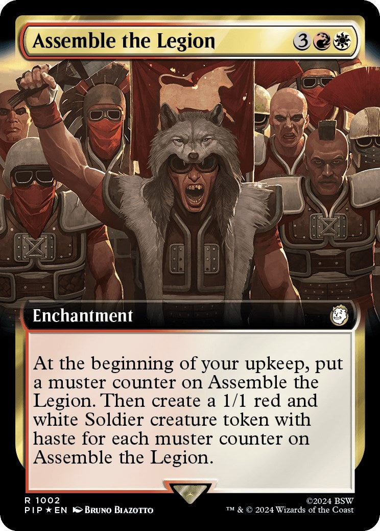 Image for Assemble the Legion (Extended Art) (Surge Foil) (1002) (PIP) - Magic: The Gathering