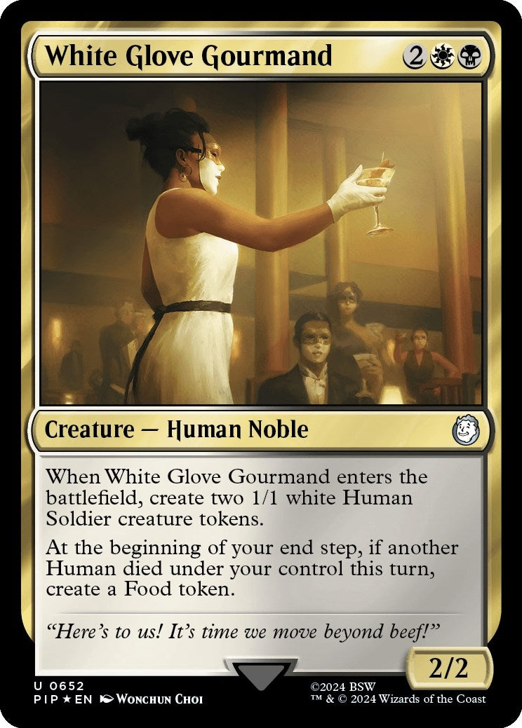 Image for White Glove Gourmand (Surge Foil) (652) (PIP) - Magic: The Gathering
