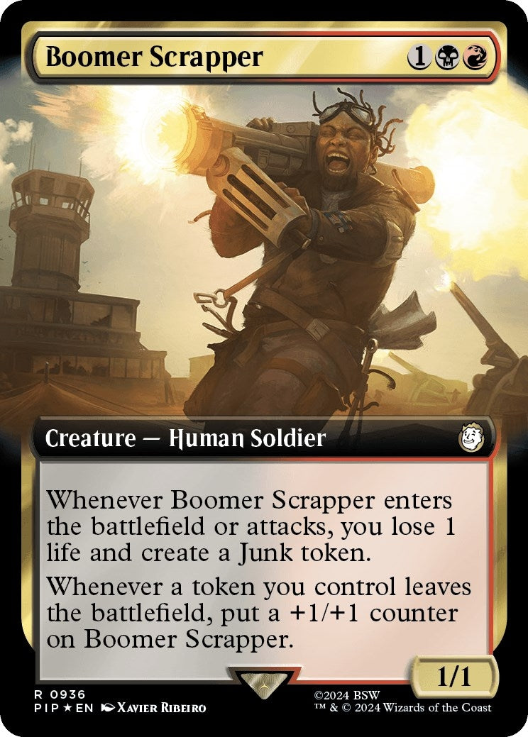 Image for Boomer Scrapper (Extended Art) (Surge Foil) (936) (PIP) - Magic: The Gathering