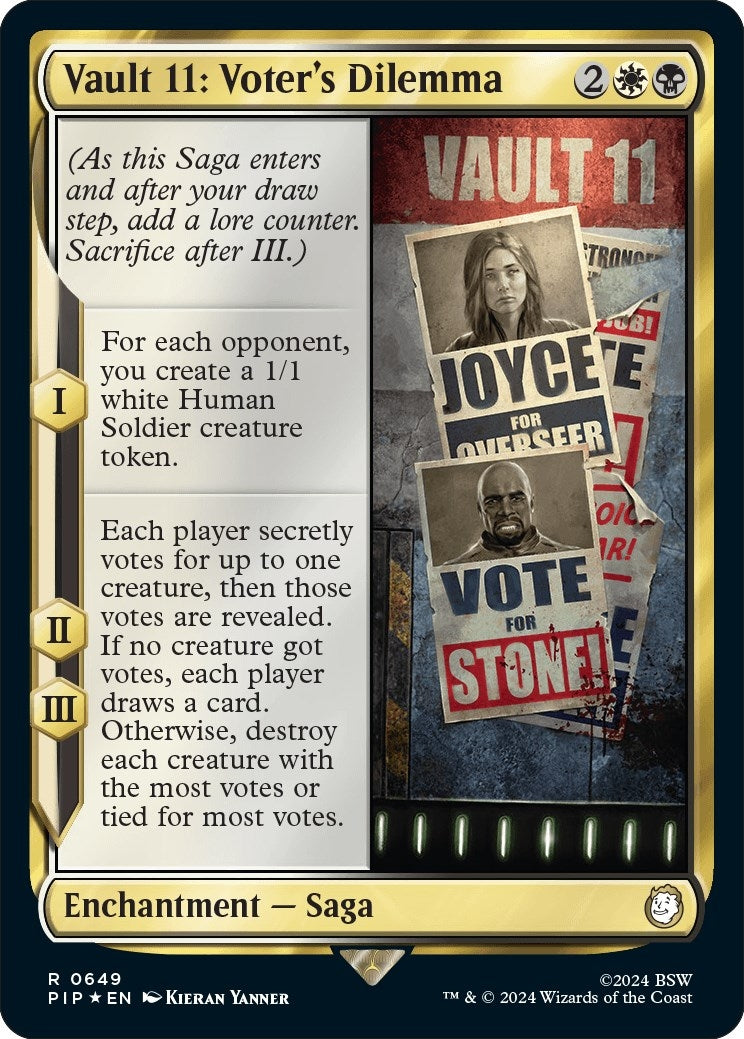 Image for Vault 11: Voter's Dilemma (Surge Foil) (649) (PIP) - Magic: The Gathering