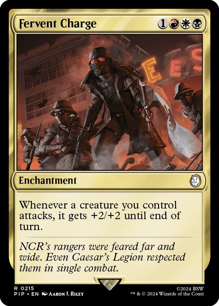 Image for Fervent Charge (215) (PIP) - Magic: The Gathering