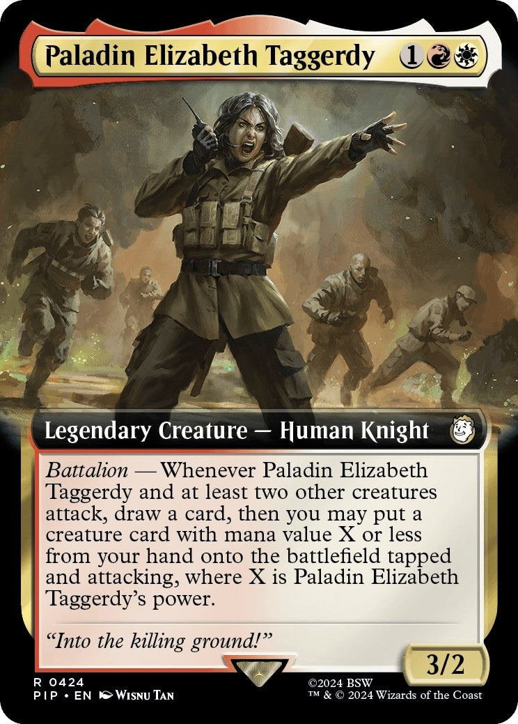 Image for Paladin Elizabeth Taggerdy (Extended Art) (424) (PIP) - Magic: The Gathering