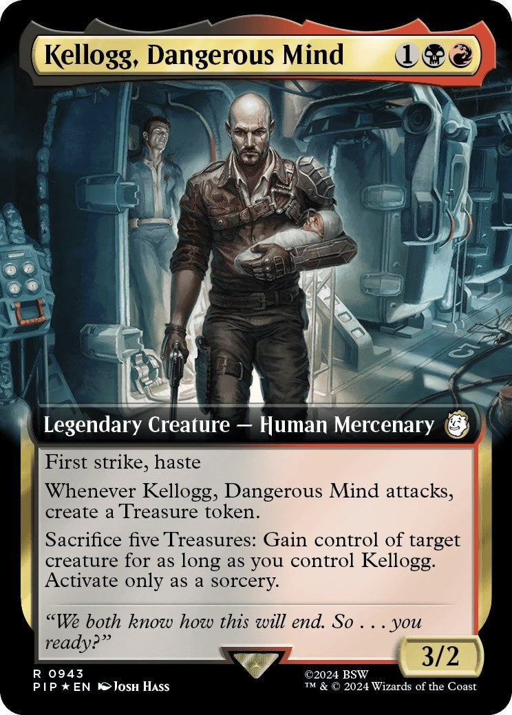 Image for Kellogg, Dangerous Mind (Extended Art) (Surge Foil) (943) (PIP) - Magic: The Gathering