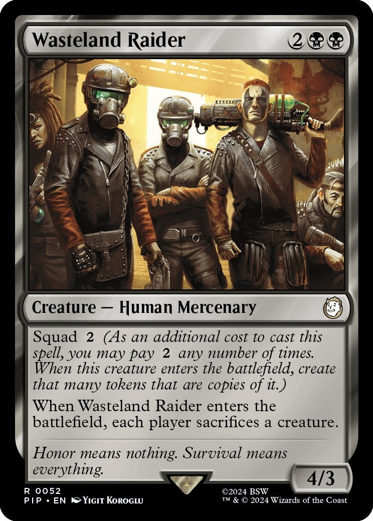 Image for Wasteland Raider (52) (PIP) - Magic: The Gathering