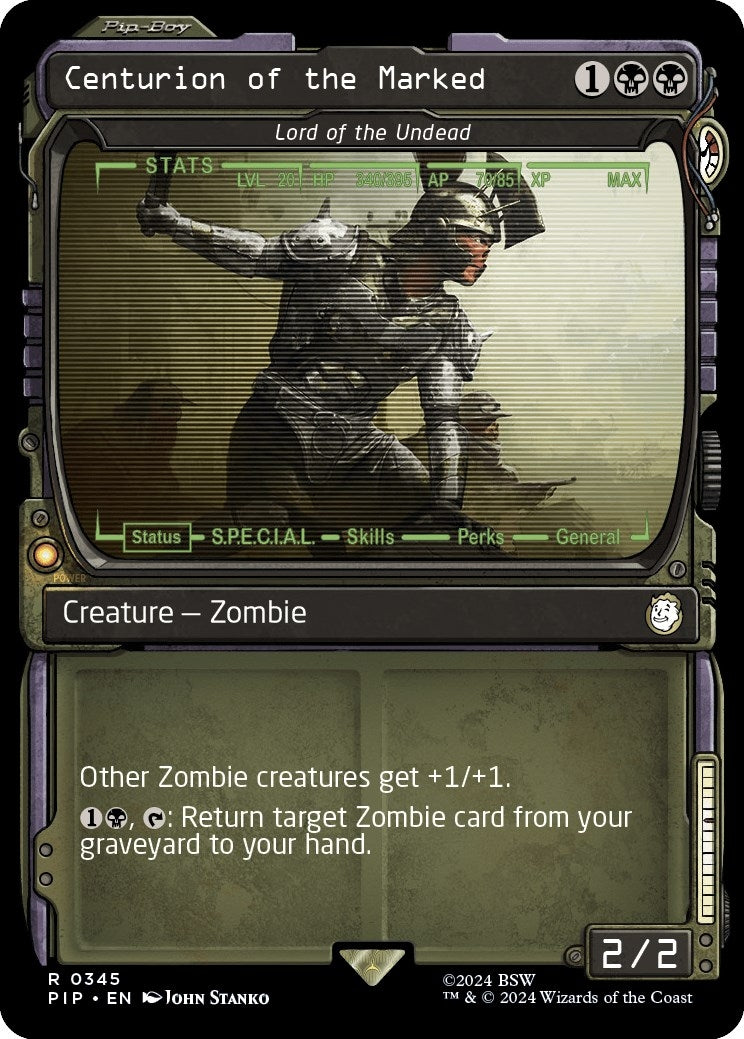 Image for Centurion of the Marked - Lord of the Undead (Showcase) (345) (PIP) - Magic: The Gathering