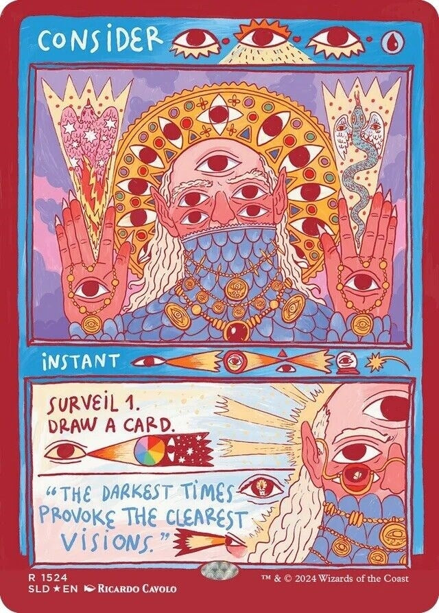 Image for Consider (Rainbow Foil) (1524) (SLD) - Magic: The Gathering
