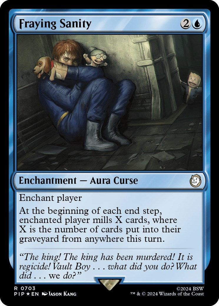Image for Fraying Sanity (Surge Foil) (703) (PIP) - Magic: The Gathering