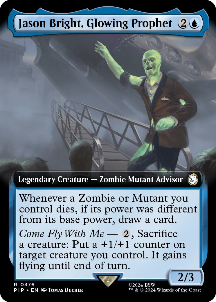 Image for Jason Bright, Glowing Prophet (Extended Art) (376) (PIP) - Magic: The Gathering