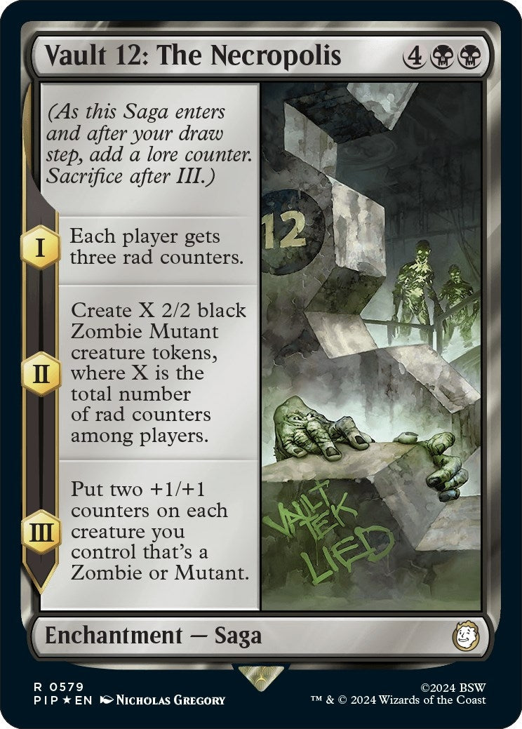 Image for Vault 12: The Necropolis (Surge Foil) (579) (PIP) - Magic: The Gathering