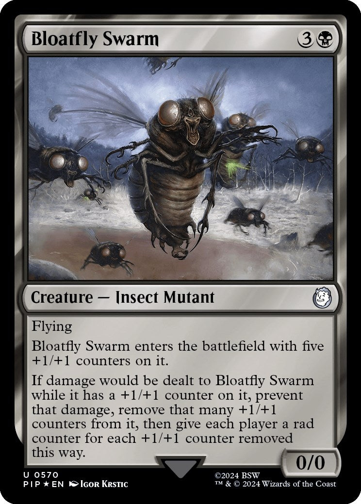 Image for Bloatfly Swarm (Surge Foil) (570) (PIP) - Magic: The Gathering