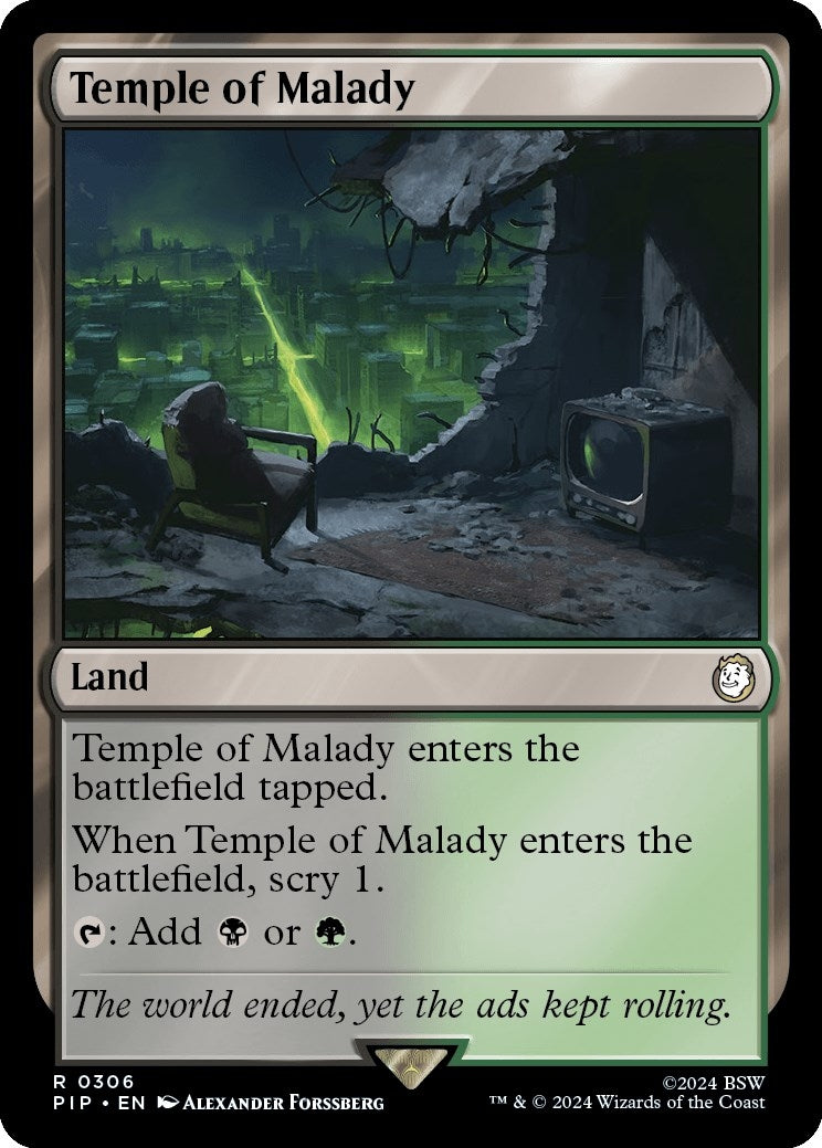Image for Temple of Malady (306) (PIP) - Magic: The Gathering