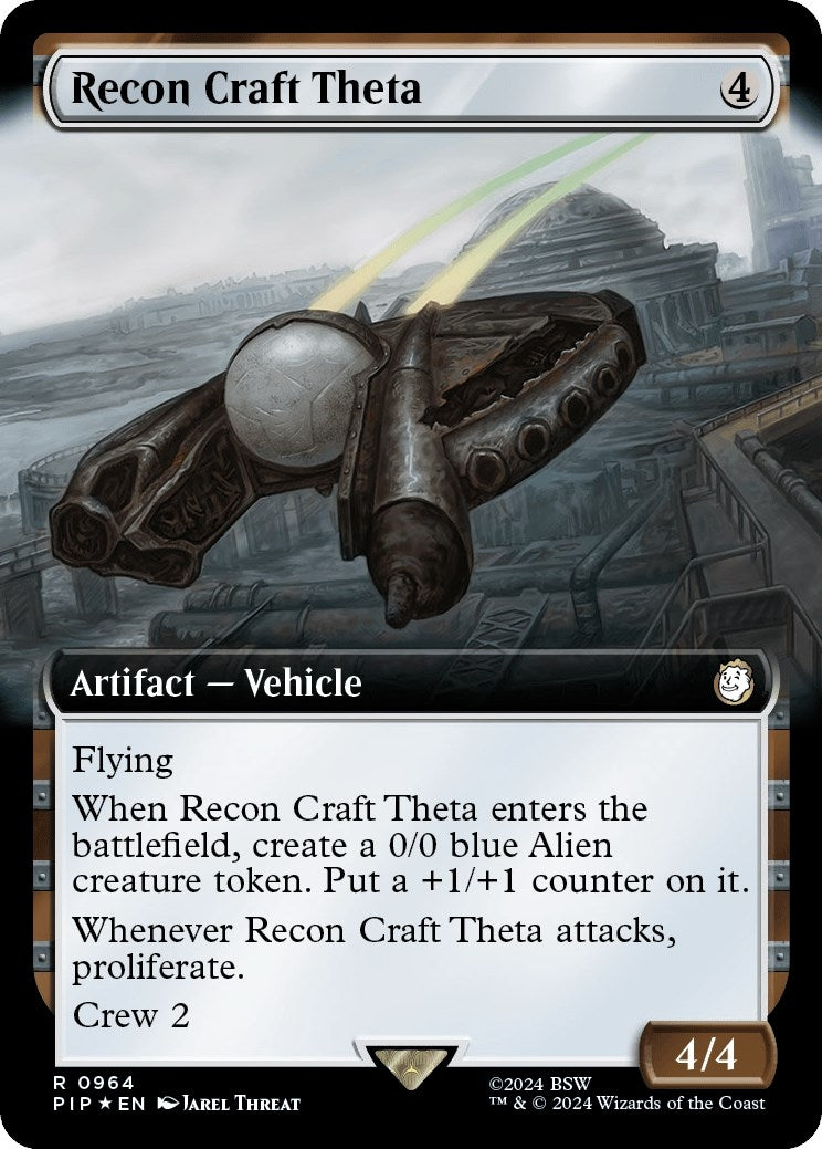 Image for Recon Craft Theta (Extended Art) (Surge Foil) (964) (PIP) - Magic: The Gathering