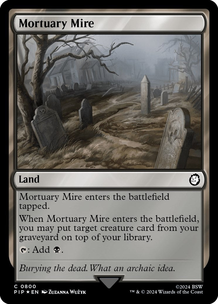Image for Mortuary Mire (Surge Foil) (800) (PIP) - Magic: The Gathering