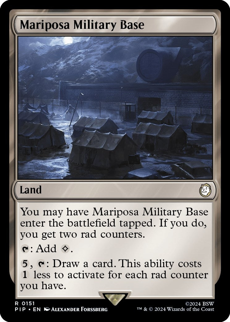 Image for Mariposa Military Base (151) (PIP) - Magic: The Gathering