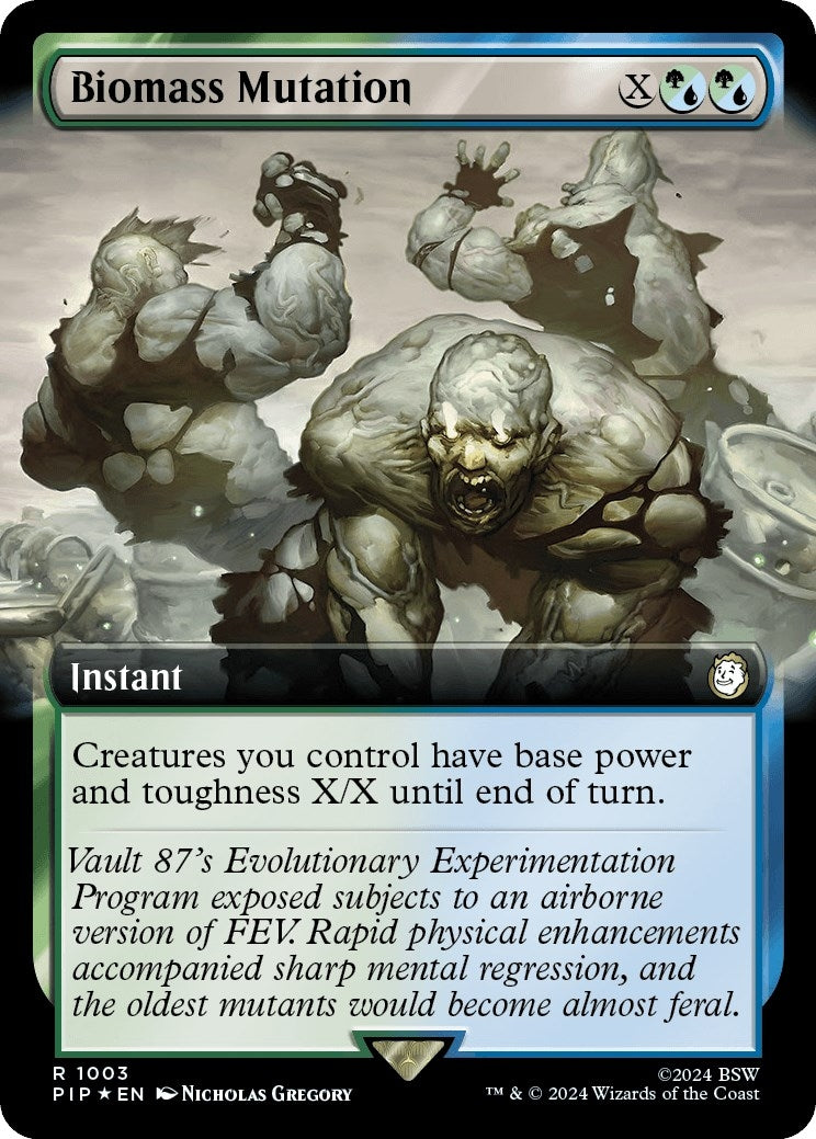Image for Biomass Mutation (Extended Art) (Surge Foil) (1003) (PIP) - Magic: The Gathering