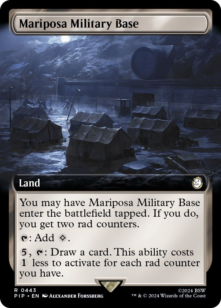 Image for Mariposa Military Base (Extended Art) (443) (PIP) - Magic: The Gathering