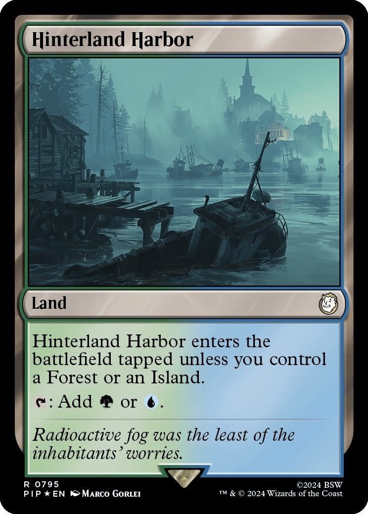 Image for Hinterland Harbor (Surge Foil) (795) (PIP) - Magic: The Gathering