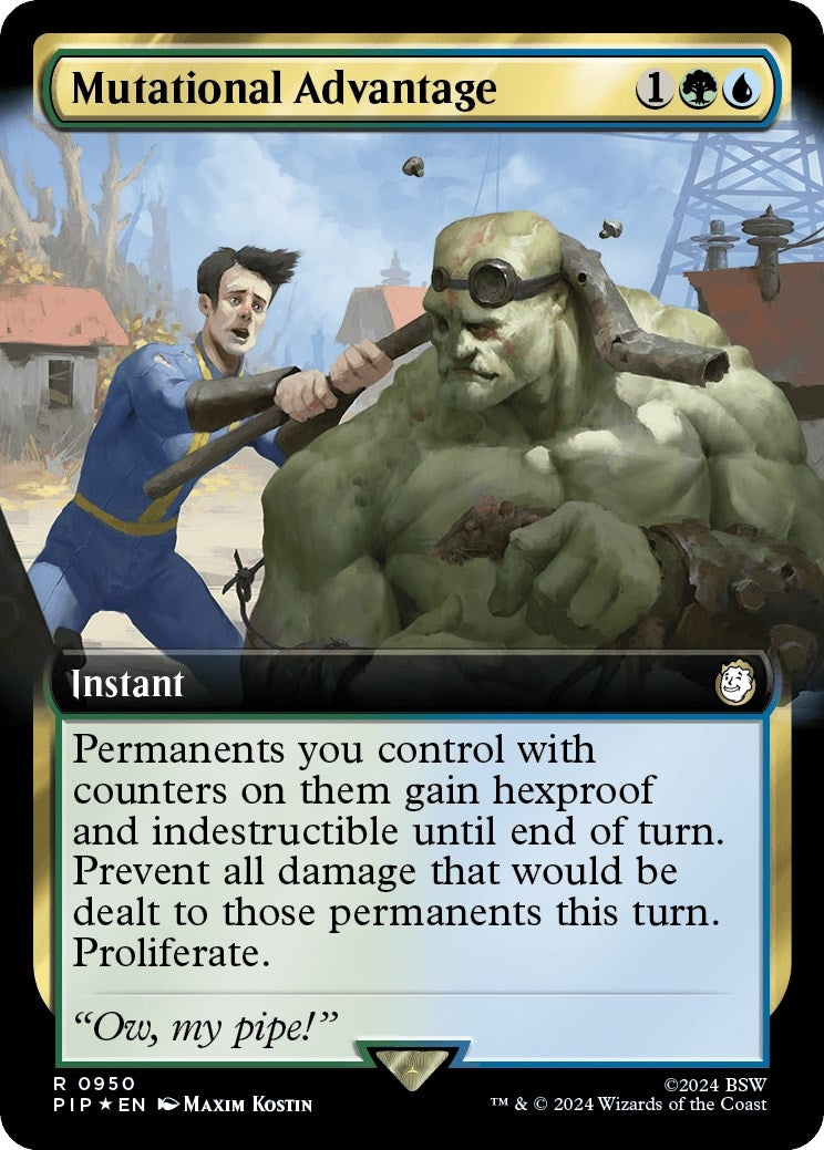 Image for Mutational Advantage (Extended Art) (Surge Foil) (950) (PIP) - Magic: The Gathering