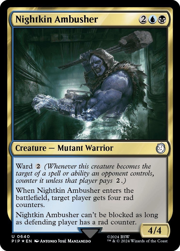 Image for Nightkin Ambusher (Surge Foil) (640) (PIP) - Magic: The Gathering