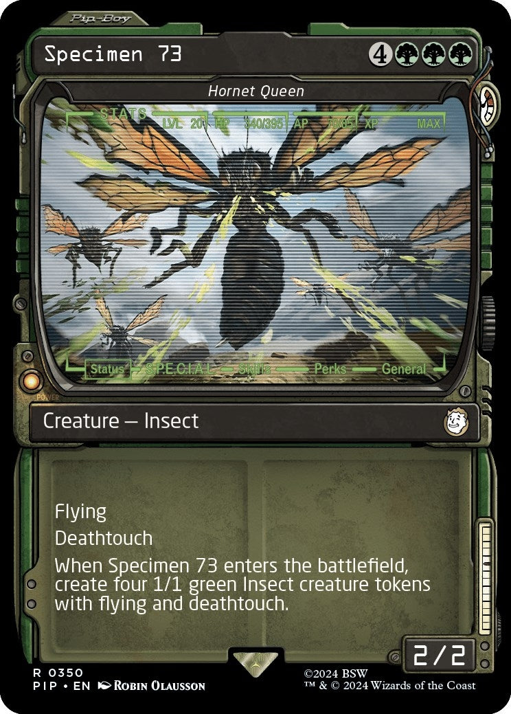Image for Specimen 73 - Hornet Queen (Showcase) (350) (PIP) - Magic: The Gathering