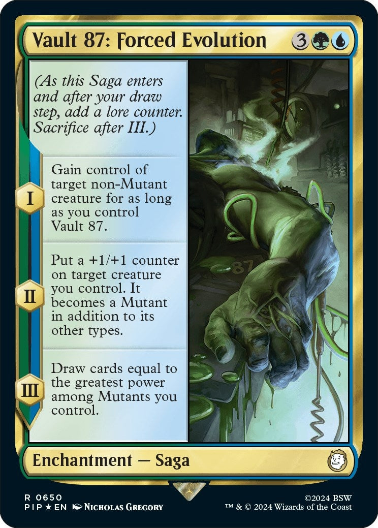 Image for Vault 87: Forced Evolution (Surge Foil) (650) (PIP) - Magic: The Gathering