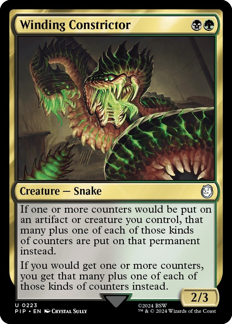 Image for Winding Constrictor (223) (PIP) - Magic: The Gathering