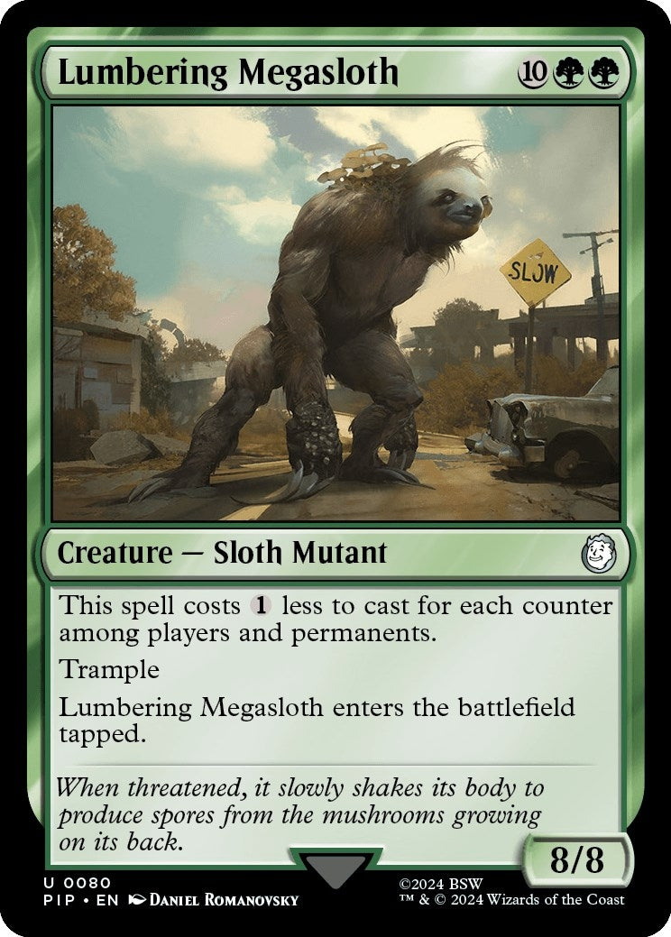 Image for Lumbering Megasloth (80) (PIP) - Magic: The Gathering