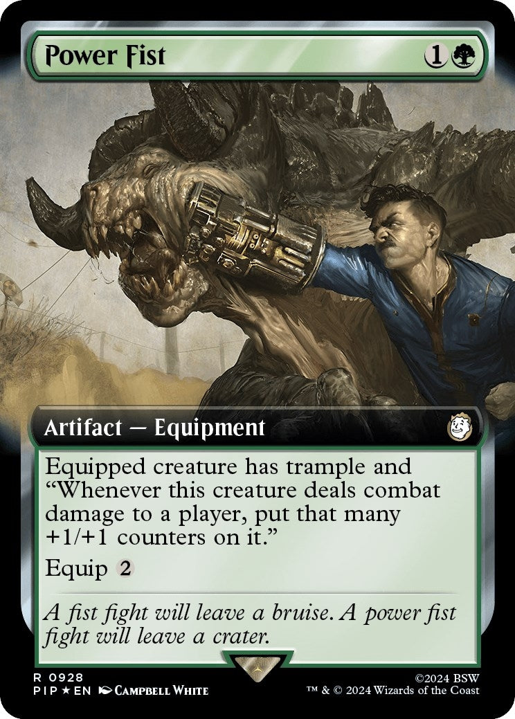 Image for Power Fist (Extended Art) (Surge Foil) (928) (PIP) - Magic: The Gathering
