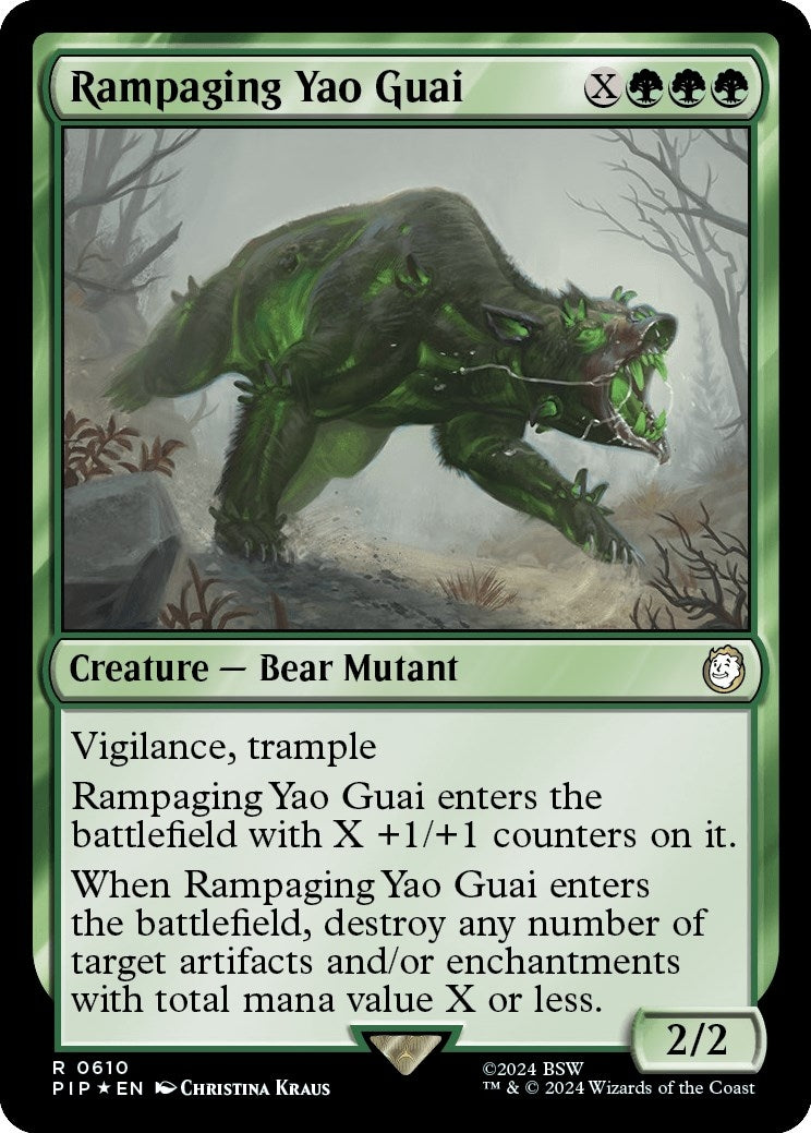 Image for Rampaging Yao Guai (Surge Foil) (610) (PIP) - Magic: The Gathering