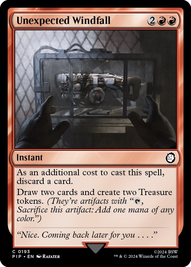 Image for Unexpected Windfall (193) (PIP) - Magic: The Gathering
