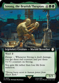 Image for Strong, the Brutish Thespian (Extended Art) (Surge Foil) (931) (PIP) - Magic: The Gathering
