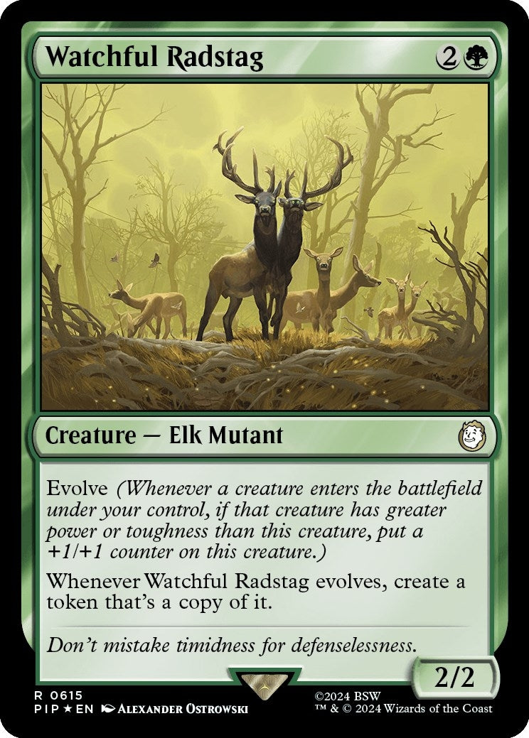 Image for Watchful Radstag (Surge Foil) (615) (PIP) - Magic: The Gathering